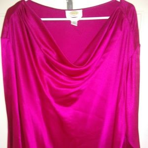 Gorgeous Magenta Silk Blouse